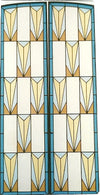 Geometric Decorative Stained Window Frames