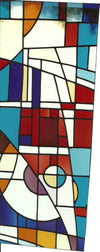 Abstract Decorative Stained Window Frames